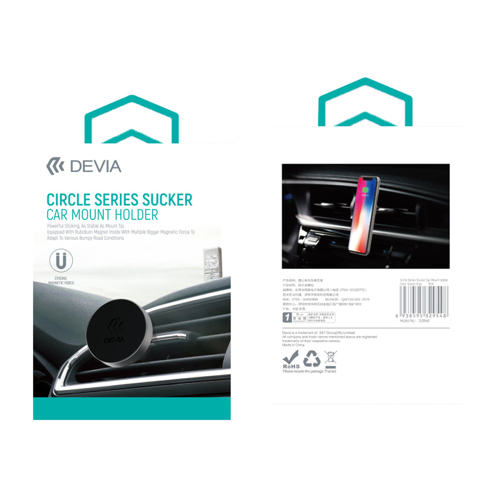 Soporte Devia para Auto con Ventosa - Circle Series