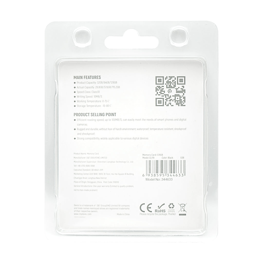 Memoria Devia MICRO SD 128GB