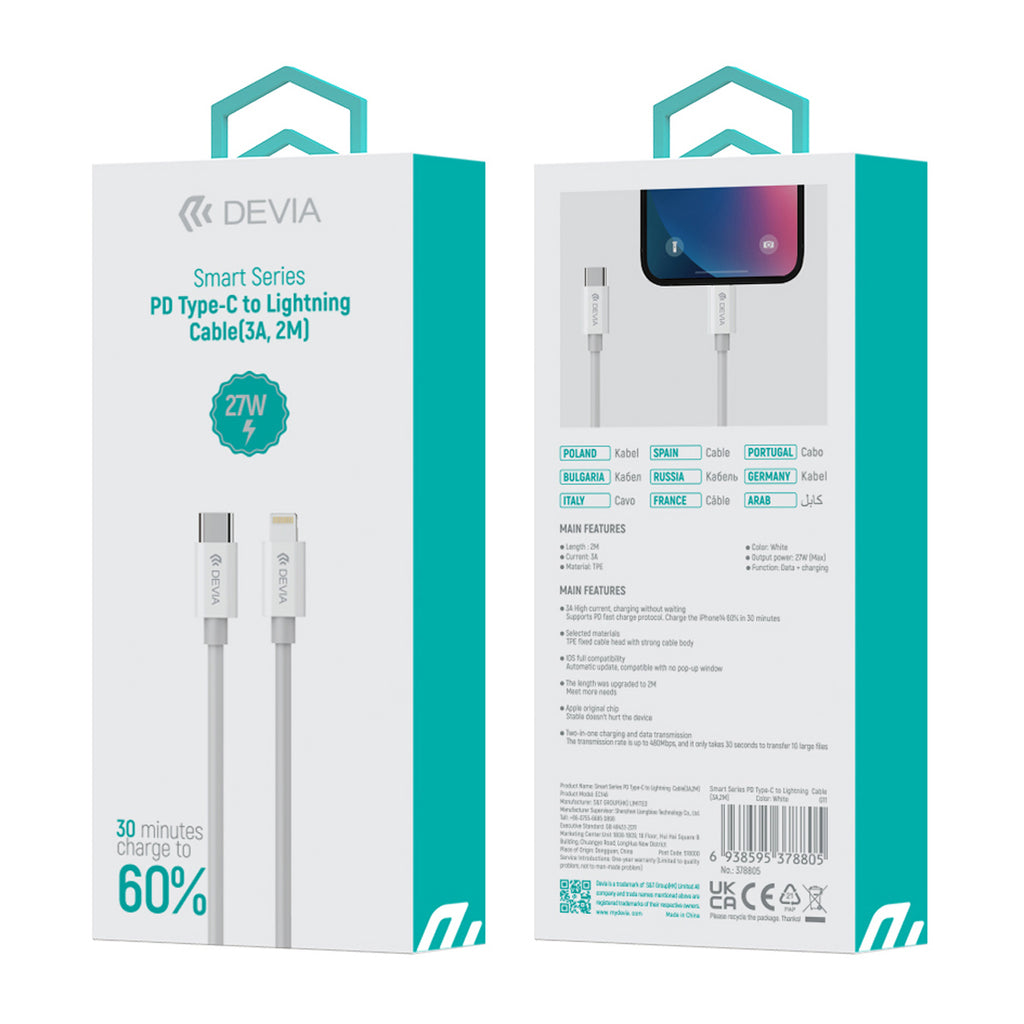 Cable Devia Tipo C a Lightning