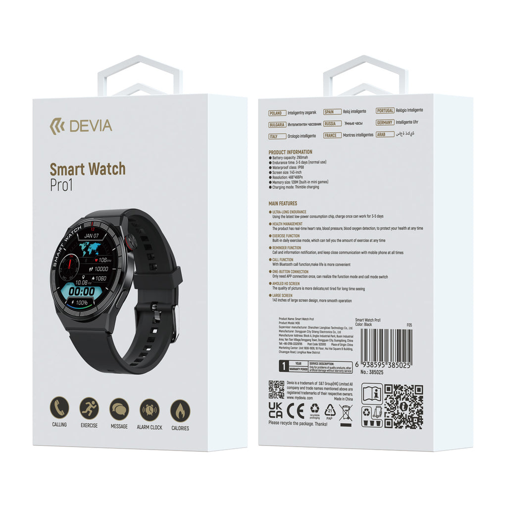 Smartwatch Devia Pro 1