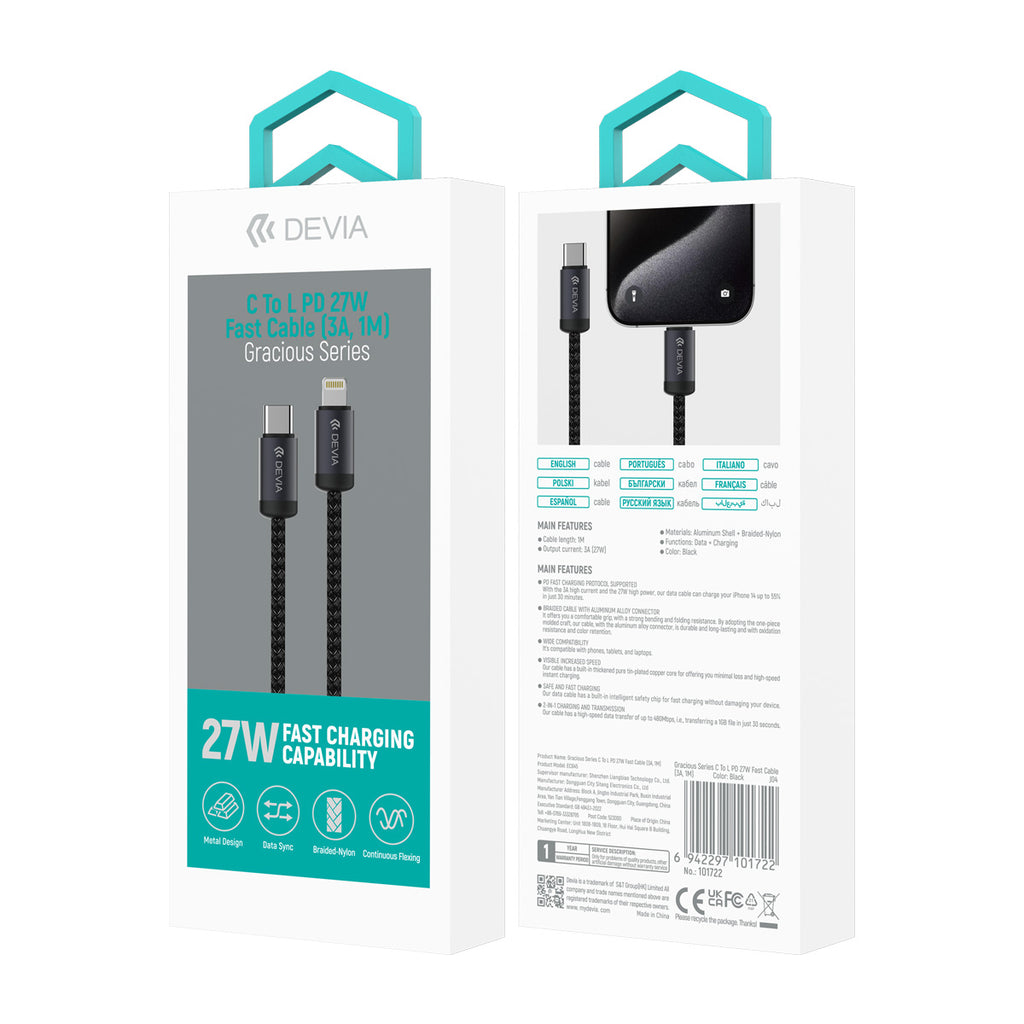 Cable Devia Cable Devia Tipo C a C 60w