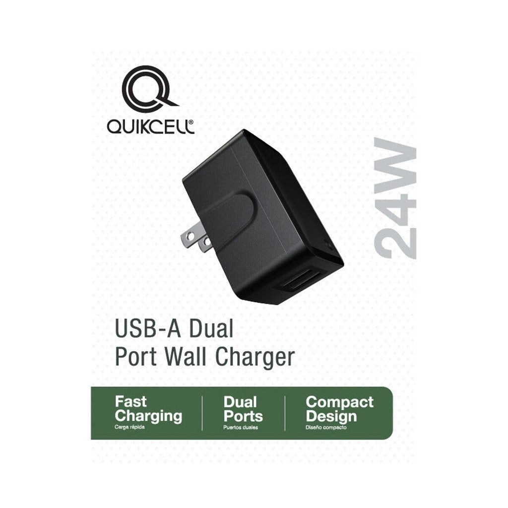 Cargador Quikcell Dual Pared 24W USB